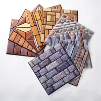 Ireproof-paneles de pared 3d autoadhesivos, decoración de diseño de piedra de color para uso interior
