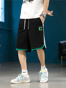 Junior High School Students Five-Point <strong>Shorts</strong> <strong>Teen</strong> <strong>Boys</strong> Casual Summer Thin Stylish Sports <strong>Shorts</strong> Drawstring Mid Knee Canvas - Product Image 3