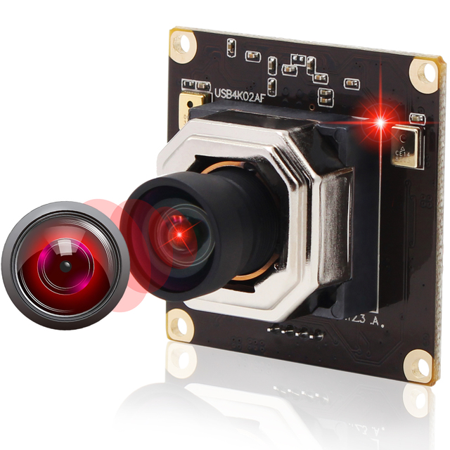 No Distortion Autofocus 4K USB Camera Module CMOS IMX415 Sensor Action Mini PC Webcam for Computer PC Desktop Laptop