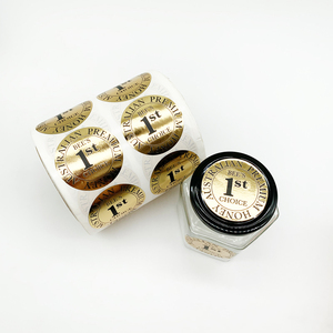 Không thấm nước tùy chỉnh tự dính in Vòng logo cà phê nhãn dán nhãn cho cốc nhựa - Product Image 5