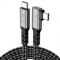 Câble de données WFYEAR pour coude, 80G, haute vitesse, 240W, 5A, charge rapide, téléphone Type-C, adaptateur de projection HD 16K, cuivre pur, nylon