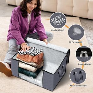 आप डस्टप्रूफ नमी-प्रतिरोधी घरेलू भंडारण बैग कपड़े और रजाई वार्डरोब मूविंग पैकिंग बैग - Product Image 4