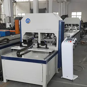 Mesin pelubang pipa persegi baja hydraulic Ulis CNC otomatis, mesin pelubang lubang sudut pipa