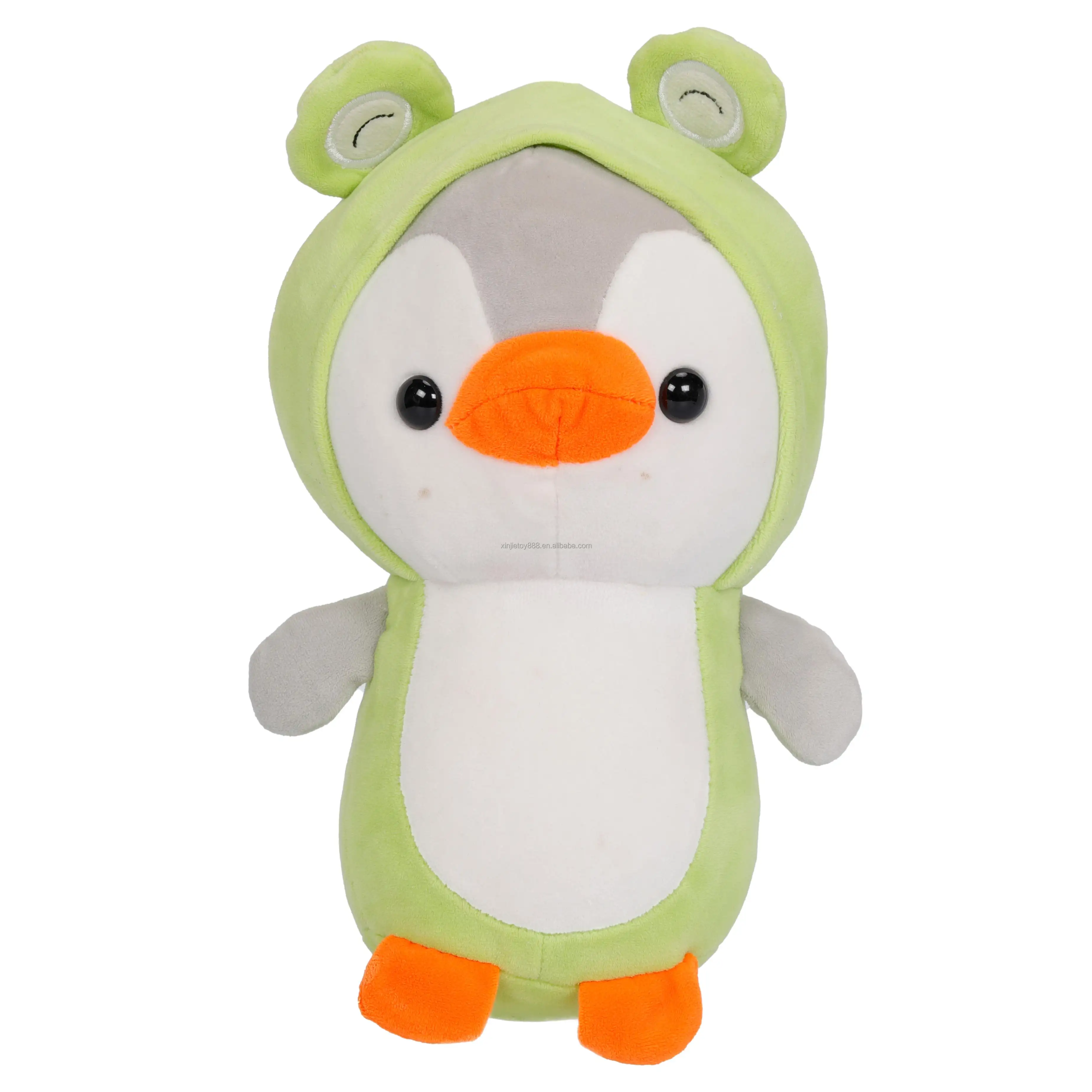 Beste Prijs Multi-Gekleurde Pinguïn Pluche Speelgoed Pinguïn Met Kikker Hoofddeksels Knuffels Custom Schattige Pinguïn Knuffel