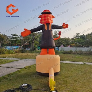Danseur d'<span class=keywords><strong>air</strong></span> gonflable géant personnalisé en forme de dessin animé, mascotte gonflable pour la décoration extérieure des centres commerciaux - Product Image 4