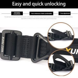 Cinturón Táctico de Nylon para Exteriores, Cinturón de Cintura para <span class=keywords><strong>Hombre</strong></span>, Correa de Cincha Resistente, Cinturones de Alta Resistencia de 4.3cm - Product Image 4