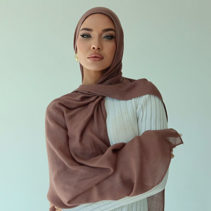 Wennuan ผ้าพันคอแบบดั้งเดิมระบายอากาศได้หลากหลายสีไม่ซ้ำ180*70ซม. สำหรับผู้หญิงทุกฤดูกาล - Product Image 1