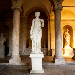 Décoration de jardin, œuvre d'art sculptée à la main personnalisée, design classique moderne, grande sculpture de dieu de la fleur en pierre - Product Image 5