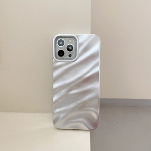 Funda de Lujo con Patrón de Ondas 3D Electrochapada para iPhone 17 16 15 14 13 12 11 Pro Max XS Max <span class=keywords><strong>XR</strong></span> 7 8 Plus, Cubierta Brillante y Moderna - Product Image 4