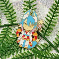 Insignias de pin de metal chapado en oro para manualidades, insignias de esmalte de personaje personalizado de anime duro, venta al por mayor