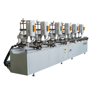 Machine à percer à six têtes pour fenêtres - Perçage par lots pour l'aluminium (Affichage des données en temps réel + Liaison PLC) - Product Image 1