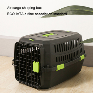 Vente en gros personnalisée grande boîte en plastique pour animaux de compagnie approuvée par les compagnies aériennes transporteur de chiens avec roues portable chat <span class=keywords><strong>cage</strong></span> de transport pour animaux de compagnie - Product Image 2