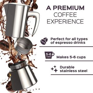 <span class=keywords><strong>Cafetera</strong></span> Mocha de acero inoxidable de alta calidad, <span class=keywords><strong>cafetera</strong></span> Espresso de acero inoxidable, <span class=keywords><strong>cafetera</strong></span> <span class=keywords><strong>Moka</strong></span> Pot - Product Image 5