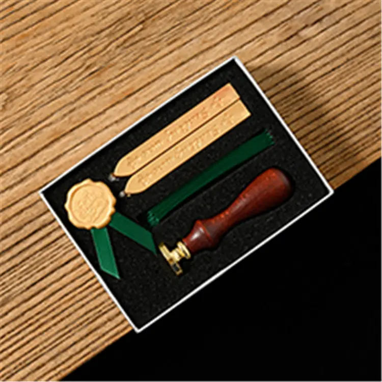 Kualitas Baik Stempel Lilin Kustom Segel Lilin Hadiah Promosi Lilin Seal Stamp Set