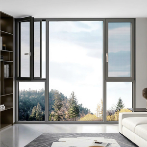 Deioux Aluminum <b>Swing</b> Windows with Exterior or Inward-opening Windows, Double-glazed Casement Windows with Crossbeams - Product Image 1