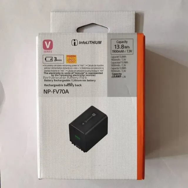 Hot Full Decoding NP-FV70A Special Camera Battery Rechargeable High Capacity 1900mAh
