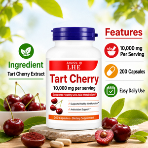 Private Label Shecome Tart Cherry <b>Supplement</b> Support Antioxidants <b>Herbal</b> <b>Supplement</b> for Adults Tart Cherry Capsules - Product Image 4