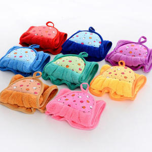 マイクロファイバー吊り下げコーラルベルベットハンドタオルスクエア形状吸収性クリーニングラグ浴室用キッチン用子供用 - Product Image 4