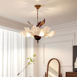 Lámpara Colgante Estilo Nórdico Francés Medieval Retro con Forma de Pétalo de Flor, Decorativa para Salón, <span class=keywords><strong>Comedor</strong></span>, Villa, E14 - Product Image 3