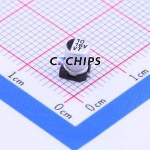 Condensador Electrolítico de Aluminio SMD VT1C100MB054000CE0, D4xL5.4mm 10uF 20% 16V 4mm - Product Image 1