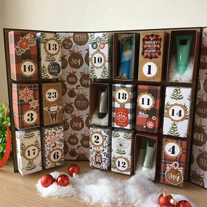 Calendario de Adviento Navideño Premium Personalizado, Diseño de Caja Múltiple, Calendrier De l'<span class=keywords><strong>Avent</strong></span> Personnalisé para Marcas de Belleza - Product Image 1