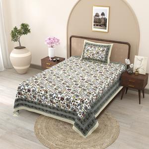 HEAVENBIRDS ผ้าปูที่นอนพิมพ์ลายขายส่ง พร้อมปลอกหมอน 1 ใบ ชุด 300 เส้นด้าย 100% ผ้าฝ้าย ปลอดภัยต่อสิ่งแวดล้อม สไตล์ธรรมชาติ สำหรับใช้ในบ้าน งานแต่งงาน - Product Image 3