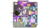 Manège souple et durable sur le thème de l'espace, galaxie, OVNI, fusée, pour aire de jeux intérieure sécurisée pour enfants, idéal pour centre commercial