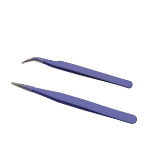 Pegatinas de tarjeta de mano de acero inoxidable de 1.5mm de grosor en colores macaron, pinzas, extensión de uñas para arte de uñas con diseño de plantas suculentas y pestañas - Product Image 1