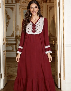 Camicia da <span class=keywords><strong>Notte</strong></span> Lunga in Cotone e Pizzo Meriga Beautiful Nights 135cm XL da Donna, Stile Vacanza, Traspirante, Asciugatura Rapida, ODM per la Primavera - Product Image 3