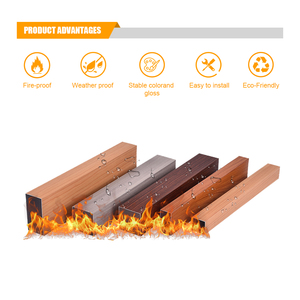 Revêtement métallique moderne en poudre, tube carré en aluminium / lambris pour la décoration murale extérieure - Product Image 3