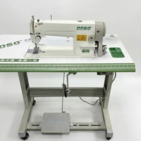 Machine à coudre industrielle à grande vitesse à aiguille simple DOSO DS-8700 avec table et moteur servo