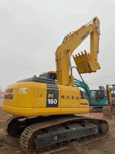 Excavatrice Komatsu PC160 d'occasion, 16 tonnes, d'origine japonaise, excavatrice hydraulique sur chenilles, matériel de construction d'occasion en stock à vendre - Product Image 6