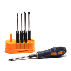 <b>Screwdriver</b> Bits <b>Set</b> 9 Piece Steel Mechanical Repair Tool Kit With Hard Case Storage - Product Image 1