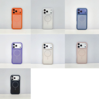 Nouvelle série 2026 : Coque magnétique en acrylique mat de couleur unie pour iPhone 17, 16, 15 Pro Max