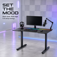 Bureau debout électrique réglable en hauteur AOR, poste de travail à moteur unique de 70 cm de large, 3 mémoires, anti-collision E0, vente en gros usine
