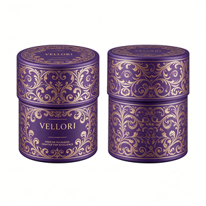 <b>Small</b> Rigid Cardboard Round Jewelry Box for Ring Earring Bracelet Packaging Bespoke Branding Factory Direct - Product Image 1