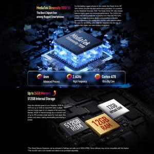 Desbloqueo original <span class=keywords><strong>Ulefone</strong></span> <span class=keywords><strong>Armor</strong></span> <span class=keywords><strong>18T</strong></span> Ultra, IP69K, 9600mAh, resistente al agua, <span class=keywords><strong>5G</strong></span>, teléfono inteligente resistente, 6,58 ", teléfono inteligente resistente Nfc - Product Image 6