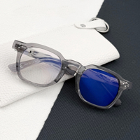 Lunettes d'ordinateur photochromiques rétro carrées 2-en-1 TR90 avec charnière à ressort, anti-lumière bleue, style streetwear