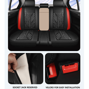 Xiangta logotipo personalizado conjunto completo Universal 5 asientos de cuero de lujo Universal múltiples <span class=keywords><strong>colores</strong></span> fundas de asiento de coche Protector de asiento - Product Image 6