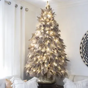 arvore de natal weihnachtsbaum原创圣诞树装饰潘帕斯草圣诞树羽毛
