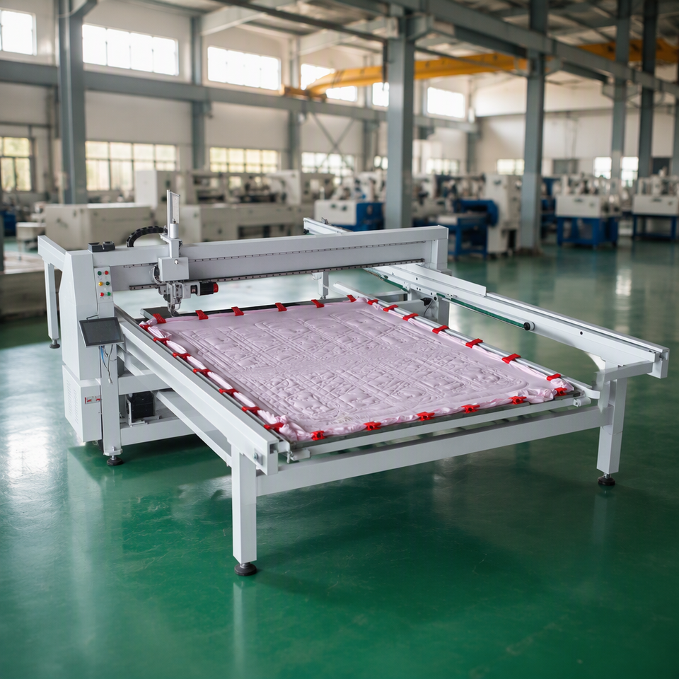 Main Machine Head QY26S 3500RPM Long Arm PLC Control Servo Motor Single Needle Quilting ...