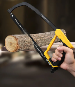 New Arrival High Carbon Steel Hacksaw Frame Rubber Coating Flat Hacksaw Tree <b>Saw</b> Frame Hand Cutting Wood - Product Image 1