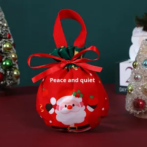 Sac cadeau en tissu décoratif pour la veille de Noël, style européen, motif de fruits de la paix, pour décorations et cadeaux de Noël, directement de l'usine - Product Image 3