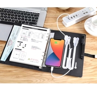 Carnet intelligent A5 avec batterie 8000 mAh, chargement sans fil et fermeture magnétique, bloc-notes rechargeable, agenda, batterie externe