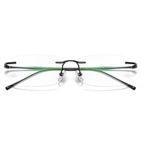 Lunettes sans cadre en titane ultra légères nouvelle génération de lunettes optiques sans monture diamant forme de visage Match lettre lunettes