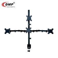 Support de moniteur de bureau réglable et pivotant DMP MDM004T pour écrans LCD LED quad de 13 à 24 pouces, support de tablette, moule privé en stock