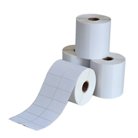 Étiquettes autocollantes thermiques auto-adhésives avec Logo d'impression personnalisé, rouleau d'emballage par Sublimation, en vinyle blanc blanc blanc blanc vierge, pièces