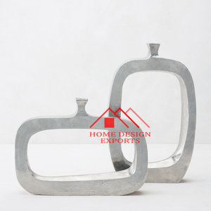 Vase à fleur de vaisselle en aluminium de haute qualité Décoration de maison et d'hôtel de luxe en vente - Product Image 3