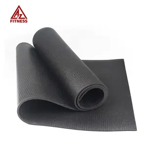 173厘米6毫米运动可折叠回收定制标志高级环保黑光健身防滑6毫米聚氯乙烯印花瑜伽垫