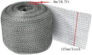 Rouleau de treillis métallique tissé en acier inoxydable pour le contrôle des nuisibles, des rongeurs, des insectes, des souris, des chauves-souris et des oiseaux, pour jardin et maison - Product Image 2